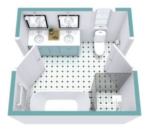 Bathroom floor-plan Room Sketcher
